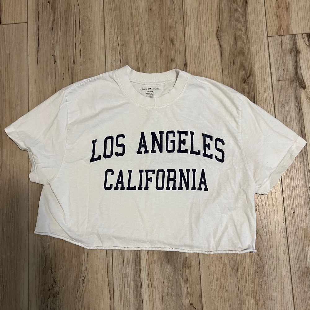 Brandy Melville Crop Los Angeles Tee